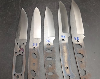 High Carbon Sleipner Steel Knife Making Blank, Ground and Hardened Blade, Knife Maker Supplies
