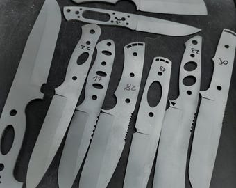 Lama temprata e rettificata in quantità limitata, pezzi grezzi per coltelli sabbiati