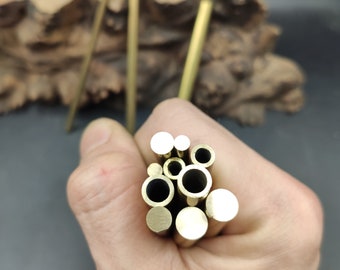 Épingle en laiton et tube de lanière, tiges de fabrication de manches de couteau avec options de diamètre, fournitures de fabricant de couteaux