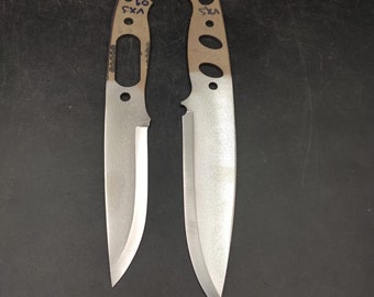 Vanax Scandi Knife Blank VXS01 VXS02 VXS03, värmebehandlat rostfritt blad för bushcraft