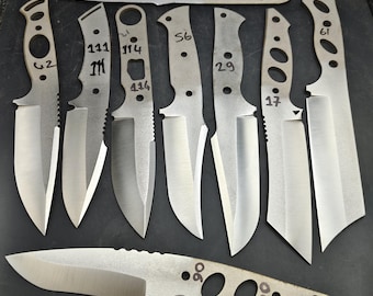 Coltello grezzo rettificato e temprato, forniture per la fabbricazione di lame in acciaio N690, regalo per coltellinai