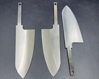 Small Deba Knife Blank, Hidden Tang Japanese Chef Knife Making Blade, Kitchen Knife Maker Supplies