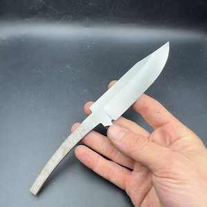 Clip Point Puukko Knife Making Blank, N690 Steel Hardened Blade, Knife Maker Supplies, N116