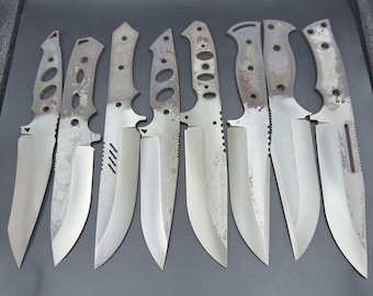 Sleipner Steel Knife Blanks , Ground and Hardened Blade Making Supplies