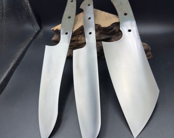 Lame de couteau de chef pleine soie vierge, fournitures de fabrication de couteaux de cuisine Almazan, cadeau de fabricant de couteaux prêt à l'emploi