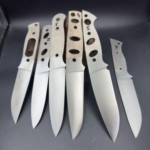Messerherstellungs-Klingenrohling, wärmebehandelte Messermacherbedarf, vollflach geschliffene Edelstahl-Außenmesser-Handwerkklingen