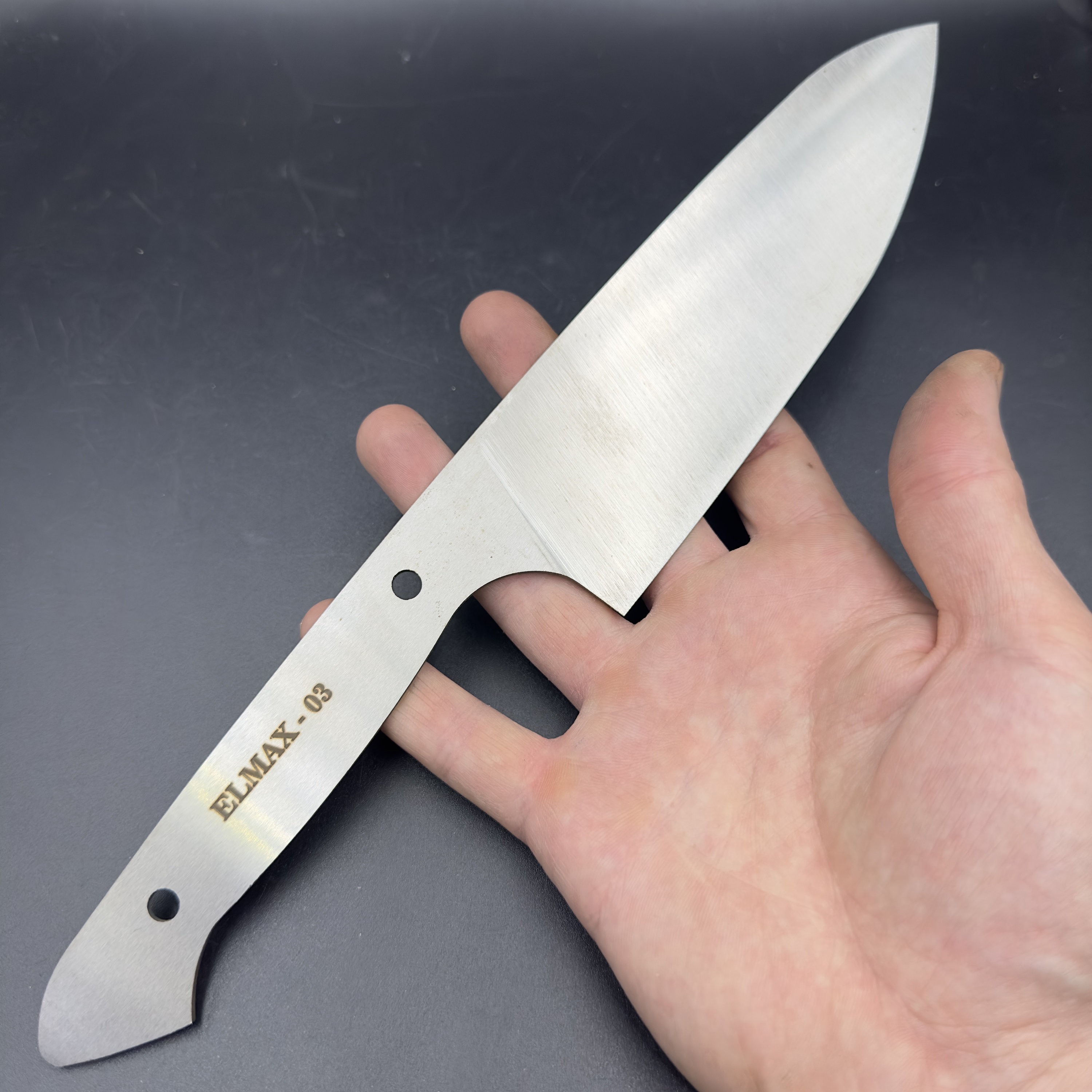Elmax Steel Chef Knife Blanks, Full Flat Kitchen Blades, Knife Maker