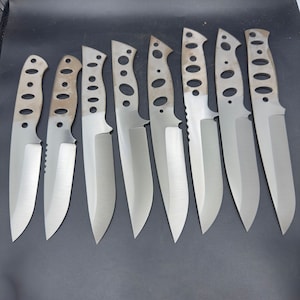 Edelstahl Outdoor-Messerherstellung Klinge Rohling, Messer Build Zubehör für die Jagd Camping Bushcraft Aktivitäten