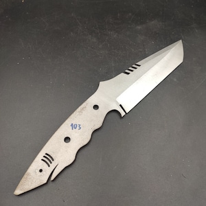 Shark Knife Blade Blank, Knife Maker Supplies, Survival Knife Making N103