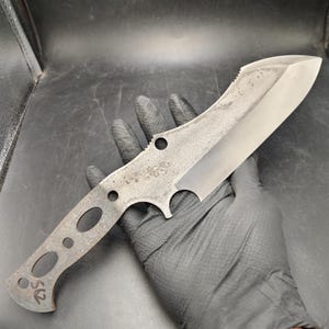 Überlebensklinge Blank Messer machen Lieferungen, gehärtet Sleipner N690 Stahl Messer Maker Geschenk, S62 N51