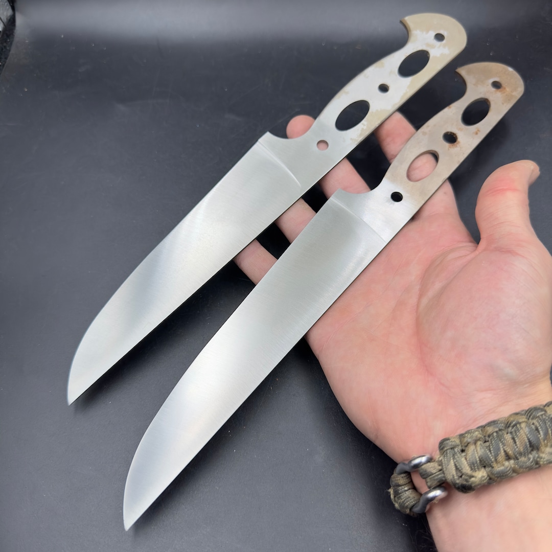 Ready to Make Kitchen Knife Blade Blank, Knife Maker Supplies, Size