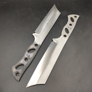 Cleaver Style Outdoor Knife Blank, Heat Treated Knife Making Blade, Knife Maker Supplies