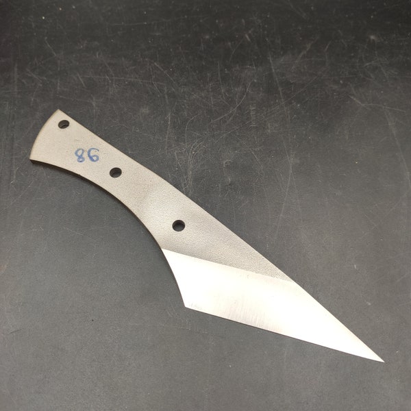 Full Tang Kiridashi Knife Blank, N690 Steel Japanese Utility Blade, Knife Maker Supplies