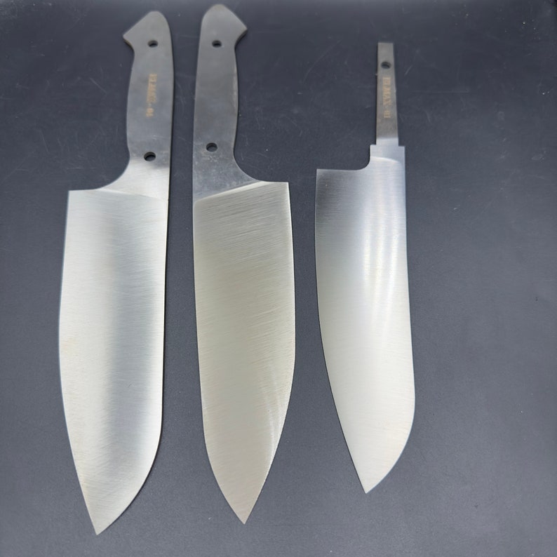 Elmax Steel Chef Knife Blanks, Full Flat Kitchen Blades, Knife Maker