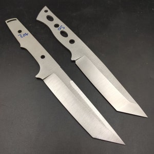 Tanto Knife Blade Blank, Heat Treated Knife Maker Supplies, N690 Steel Knife Making Material