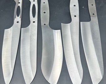 Full Tang Chef Knife Blade Blank, N690 Steel Kitchen Knife Making Supplies,  Knife Maker Material