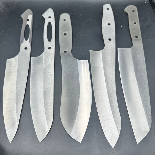 Full Tang Chef Knife Blade Blank, N690 Steel Kitchen Knife Making Supplies,  Knife Maker Material