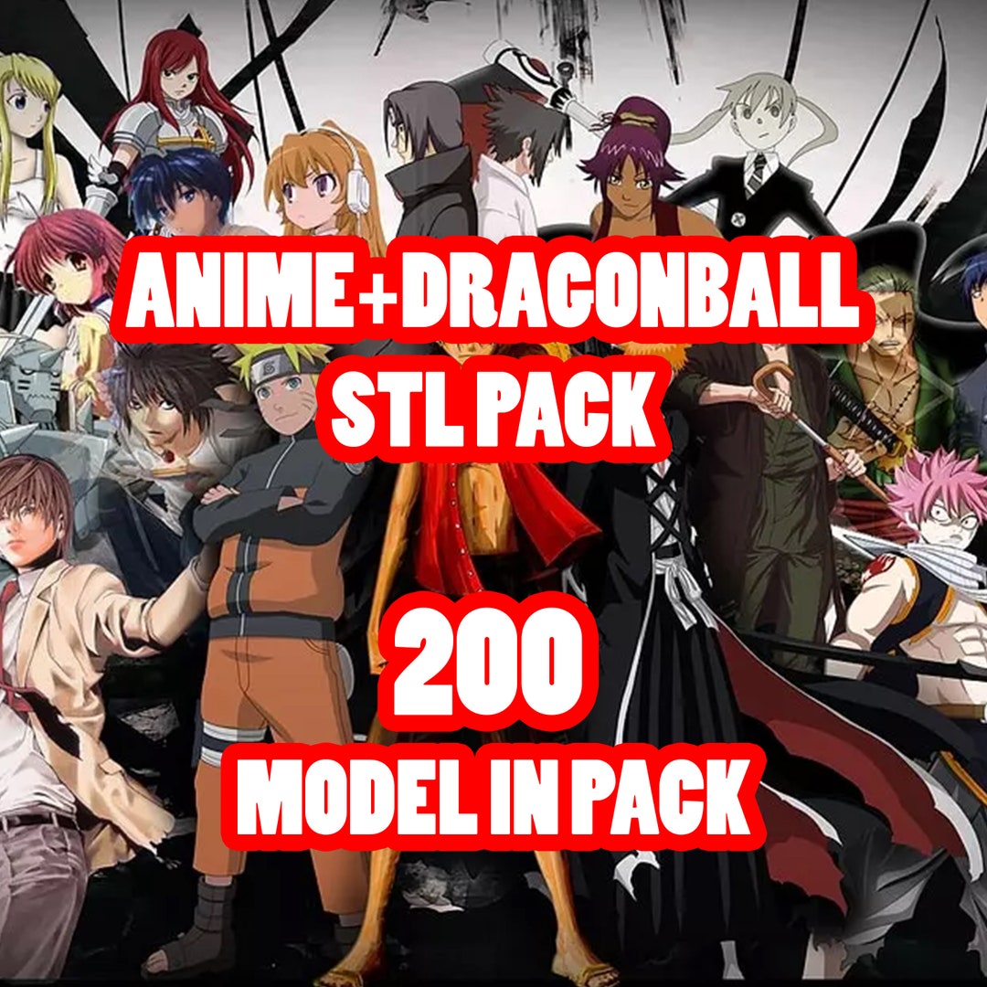 Anime STL Pack Anime 3D Model Pack Anime Miniatures Anime Etsy