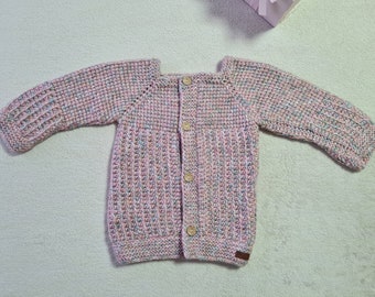 Handgestrickte Jacke