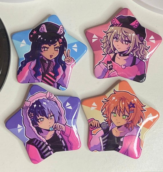 Project Sekai Vivid Bad Squad Pinback Star Buttons - Etsy