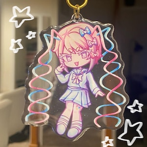 Kangel Needy Streamer Overload double sided 3” acrylic glitter keychain