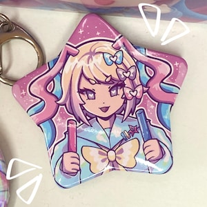 Needy Girl Overdose KAngel Pinback Star Button