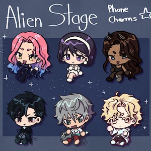 Alien Stage Phone Charms