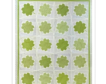 Shamrock Quilt Pattern: St. Patrick's Day Throw (PDF Pattern)