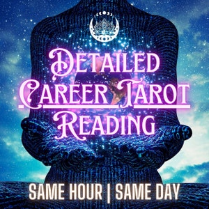 Gedetailleerde Carrer Tarot-lezing, geld-tarot-lezing, paranormale lezing op hetzelfde uur met tarotkaarten, professionele tarot-lezing, tarot-lezing