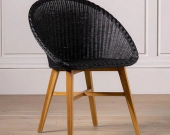 woven rattan office dining chair , wicker desk queening chair, outdoor furniture