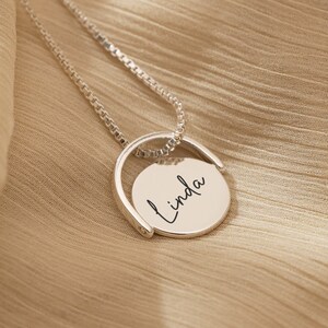 Caitlyn Minimalist Name Necklace Etsy UK