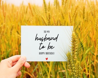 Romantic Birthday Card for Future Husband/Fiance/Partner, Happy Birthday my Love Card, Card for Husband to be, Sweet cute Card for Boyfriend