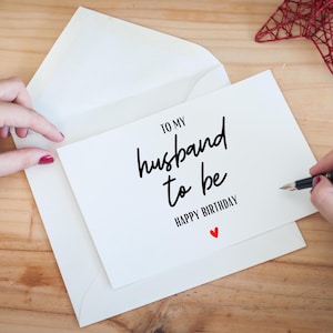 Carte d'anniversaire pour futur mari, carte d'anniversaire romantique pour futur mari, carte d'anniversaire imprimable fiancé, carte pour lui, carte d'anniversaire petit ami