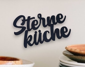 Star kitchen sign - decorative lettering & wall decoration - wall decoration kitchen - kitchen door sign