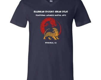 Dragon Tiger BRHD Unisex Jersey SS V-Neck T-Shirt
