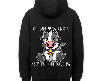 Angel Cow - Hoodie Unisex Back Print