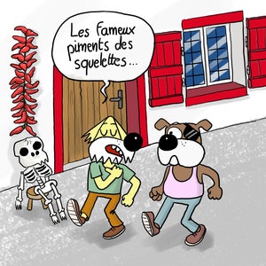 Print - Skeleton Peppers