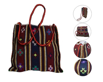 Woven Bag. 100% Wool Hand-Woven wool bag Wall decoration decorative