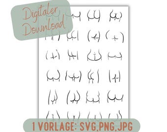 Po Vorlage / Arsch Poster/ Digitaler Download / PNG / SVG / JPG