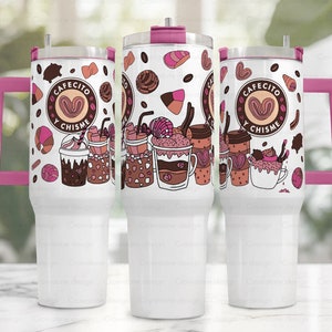Cafecito y chisme PNG 40oz Tumbler, Concha 40 oz Tumbler Png, 40oz Tumbler Sublimation Designs, Cafecito 40oz Tumbler Wrap,Coffee and gossip