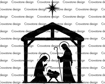 Nativity SVG,Virgin Mary SVG, Christian Christmas svg,Jesus Christmas svg,Advent,Merry Christmas SVG,Jesus Clipart Christmas Sweater CutFile