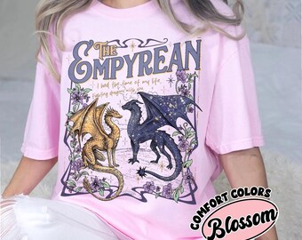 Fourth Wing Shirt, Empyrean Dragon Riders Tee, Comfort Colors Bookish Shirt, Tairn Andarna Romantasy Gift