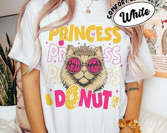 Princess Donut Outrage Shirt, Dungeon Crawler Carl Shirt, Bookish Cat Lover Tee, Comfort Colors Reader Gift