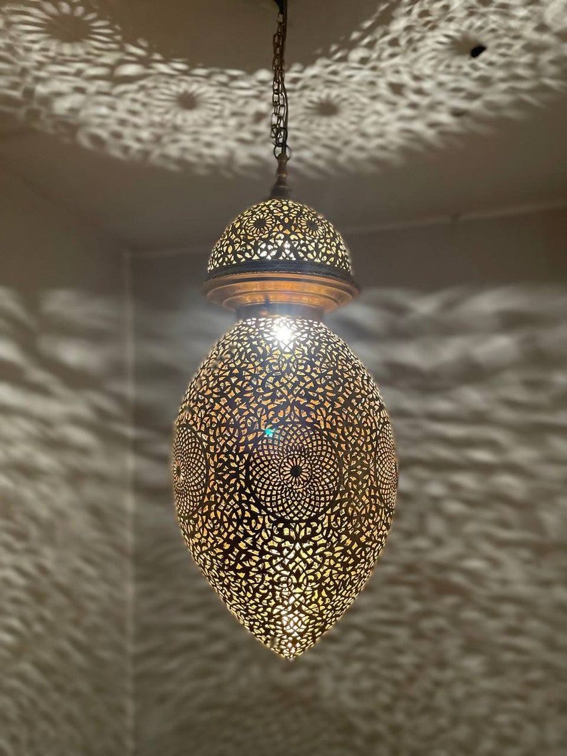 Unique Pendant Light, Art Deco Hanging Lamp, Ceiling Fixture, Home