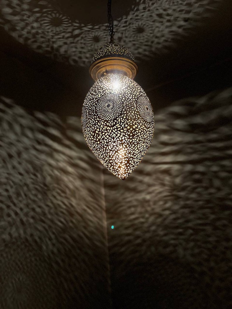 Unique Pendant Light, Art Deco Hanging Lamp, Ceiling Fixture, Home