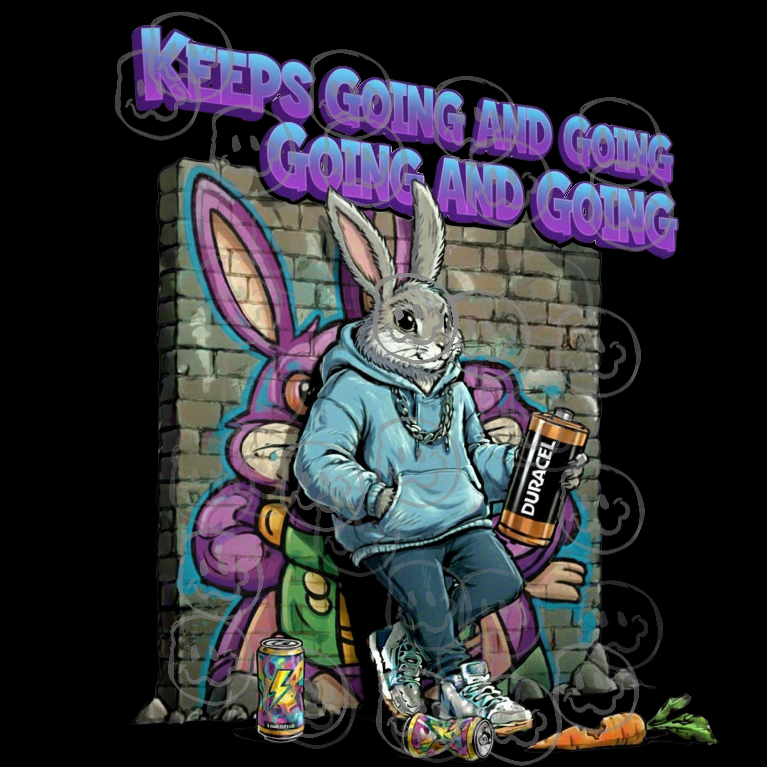 Keeps Going Rabbit Png - Etsy