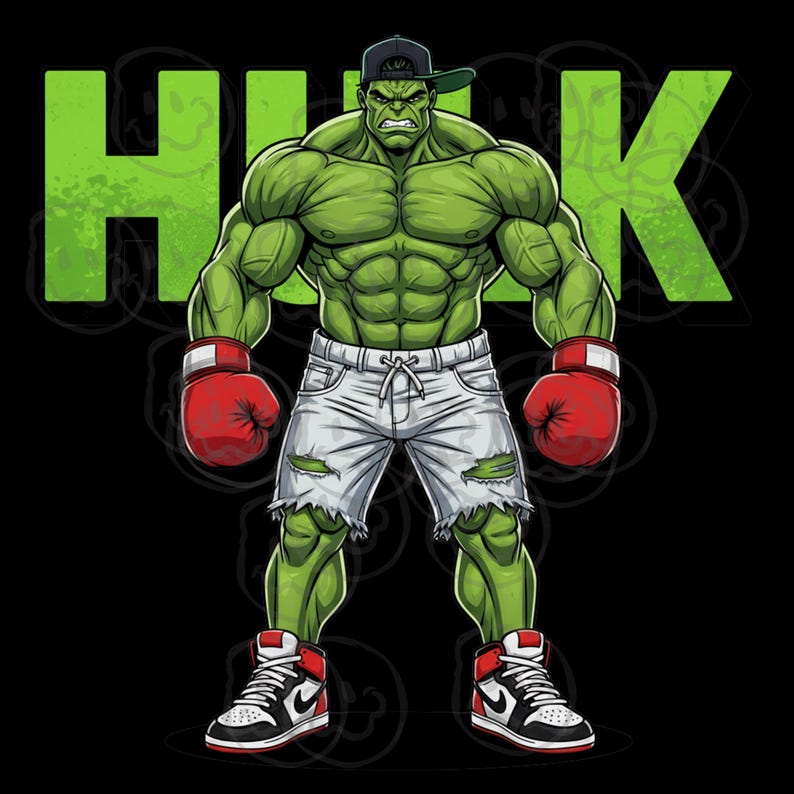 Boxing Hulk Pngs Transparent Background 300dpi - Etsy