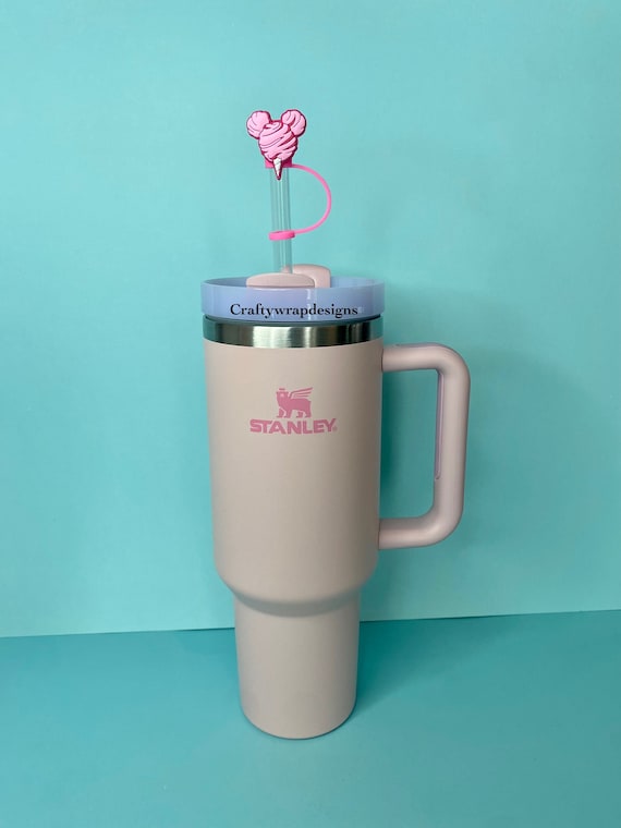 Stanley Cup Accessories - 3Pcs Bow Straw Toppers & 2Pcs Bow Charms For 30/40 Oz Tumblers