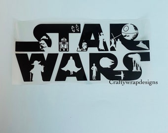 Star Wars UV DTF Cup Wrap,  uvdtf stickers for cups and tumblers, ships fast