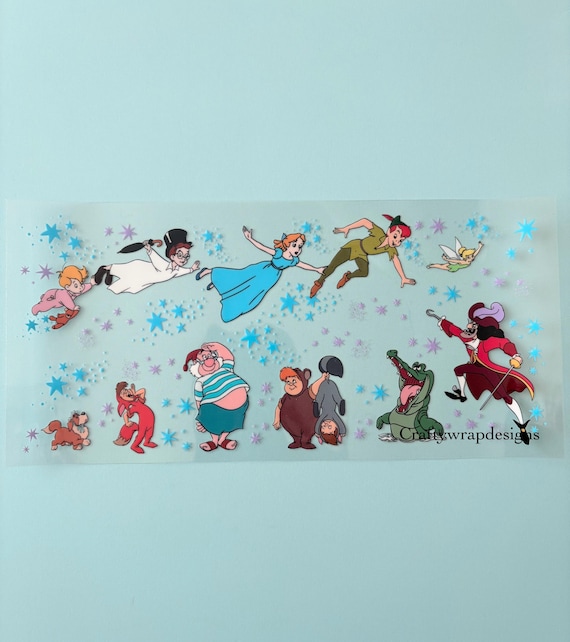 uv dtf cup wrap Peter Pan, uvdtf transfers, uvdtf permanent sticker, ships fast